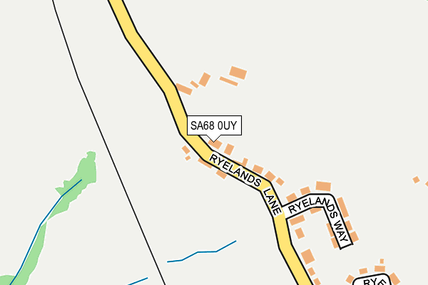 SA68 0UY map - OS OpenMap – Local (Ordnance Survey)