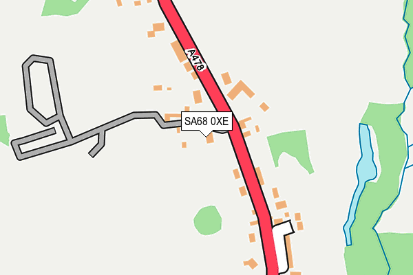 SA68 0XE map - OS OpenMap – Local (Ordnance Survey)