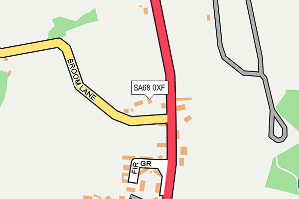 SA68 0XF map - OS OpenMap – Local (Ordnance Survey)