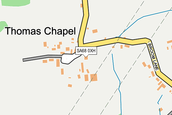 SA68 0XH map - OS OpenMap – Local (Ordnance Survey)