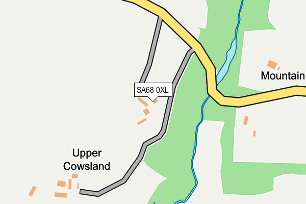 SA68 0XL map - OS OpenMap – Local (Ordnance Survey)