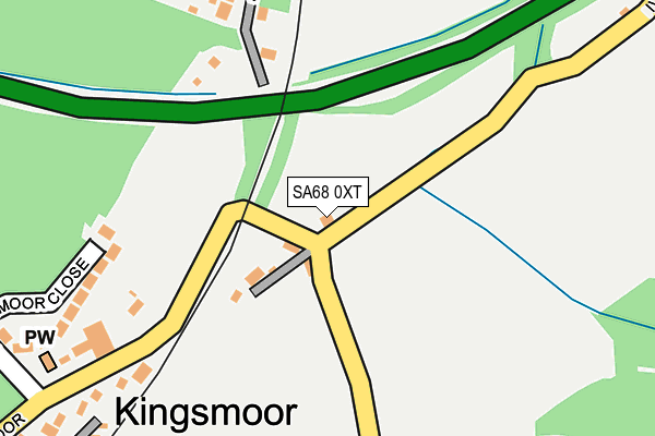 SA68 0XT map - OS OpenMap – Local (Ordnance Survey)