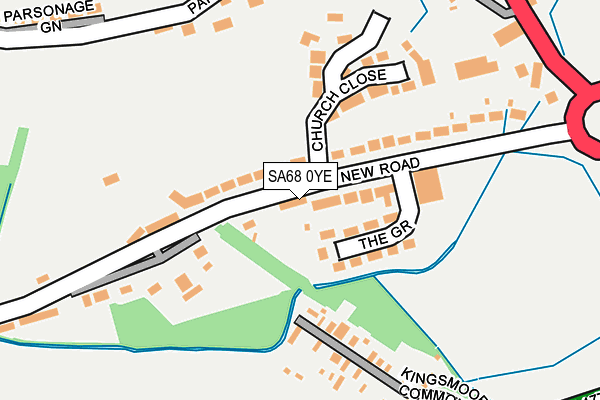 SA68 0YE map - OS OpenMap – Local (Ordnance Survey)