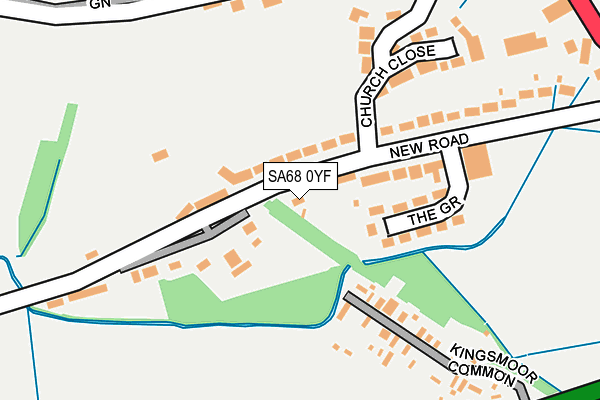 SA68 0YF map - OS OpenMap – Local (Ordnance Survey)