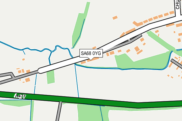 SA68 0YG map - OS OpenMap – Local (Ordnance Survey)