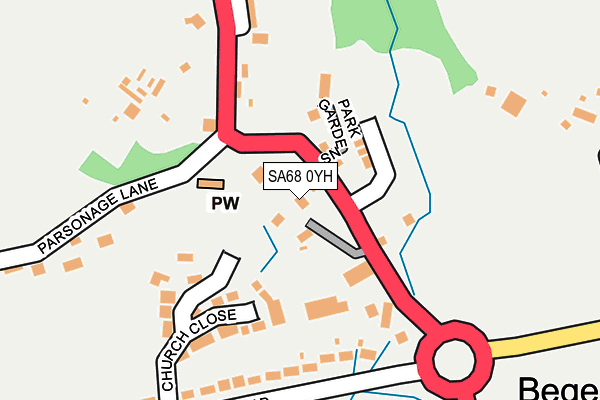 SA68 0YH map - OS OpenMap – Local (Ordnance Survey)