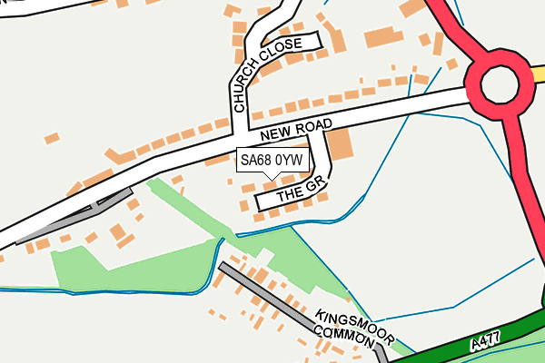 SA68 0YW map - OS OpenMap – Local (Ordnance Survey)