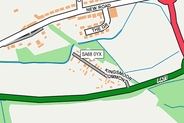 SA68 0YX map - OS OpenMap – Local (Ordnance Survey)