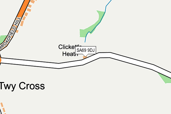 SA69 9DJ map - OS OpenMap – Local (Ordnance Survey)