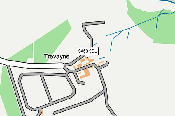 SA69 9DL map - OS OpenMap – Local (Ordnance Survey)