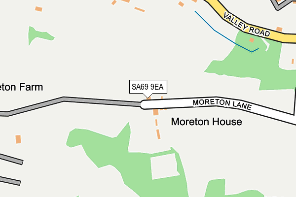 SA69 9EA map - OS OpenMap – Local (Ordnance Survey)