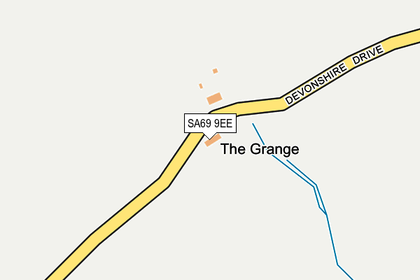 SA69 9EE map - OS OpenMap – Local (Ordnance Survey)