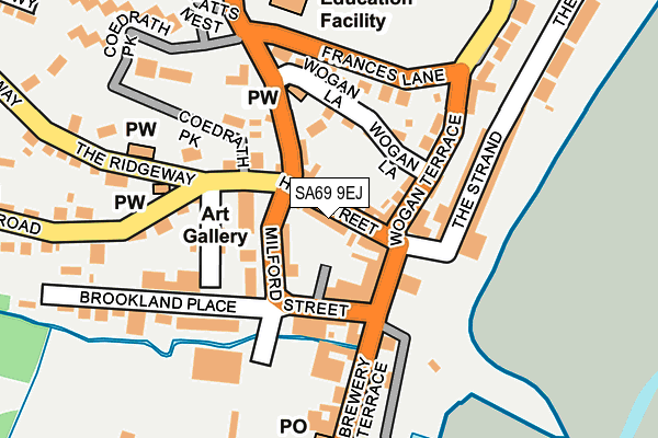 SA69 9EJ map - OS OpenMap – Local (Ordnance Survey)