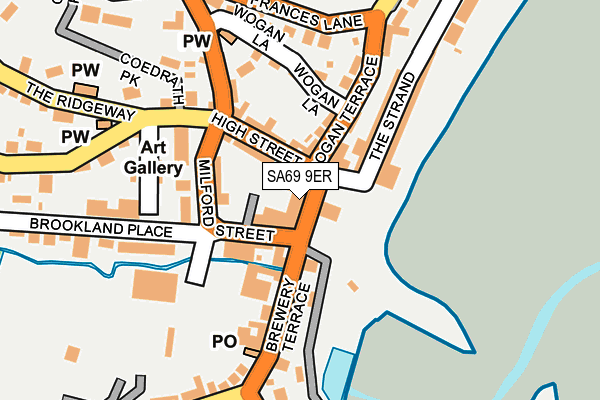 SA69 9ER map - OS OpenMap – Local (Ordnance Survey)