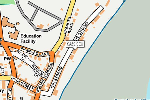 SA69 9EU map - OS OpenMap – Local (Ordnance Survey)