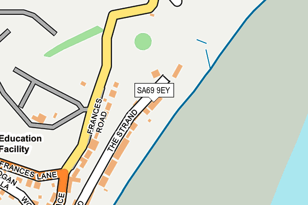 SA69 9EY map - OS OpenMap – Local (Ordnance Survey)