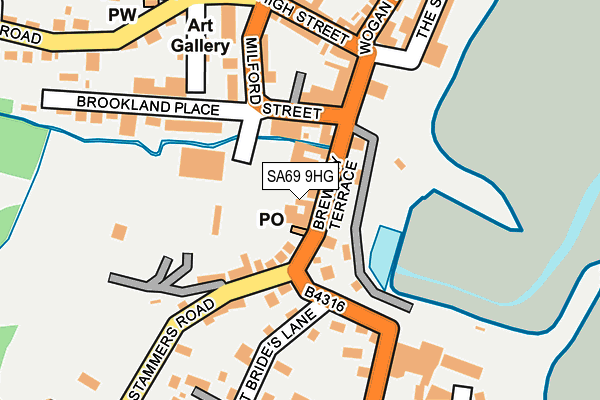 SA69 9HG map - OS OpenMap – Local (Ordnance Survey)