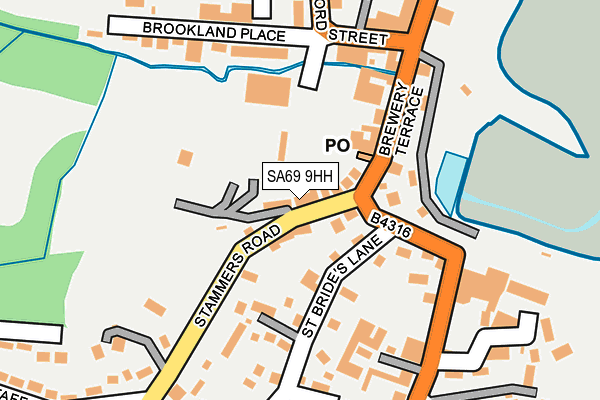 SA69 9HH map - OS OpenMap – Local (Ordnance Survey)