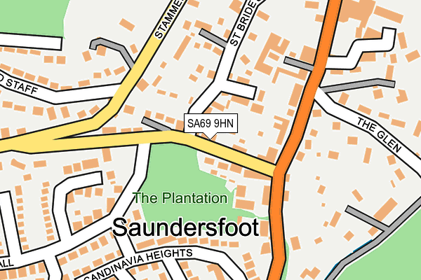 SA69 9HN map - OS OpenMap – Local (Ordnance Survey)