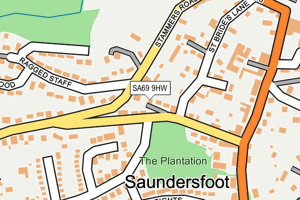 SA69 9HW map - OS OpenMap – Local (Ordnance Survey)