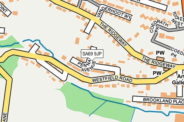 SA69 9JP map - OS OpenMap – Local (Ordnance Survey)