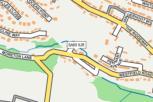 SA69 9JR map - OS OpenMap – Local (Ordnance Survey)