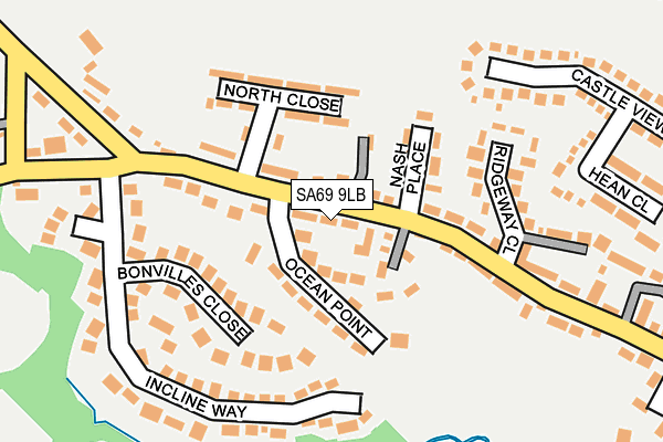 SA69 9LB map - OS OpenMap – Local (Ordnance Survey)