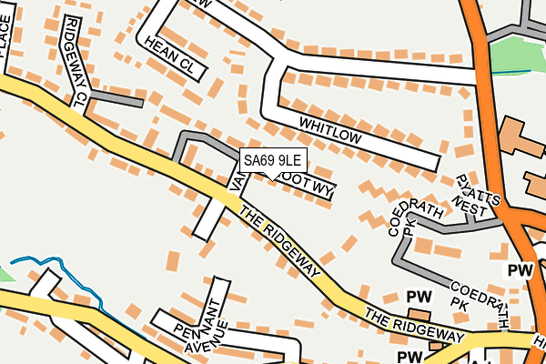 SA69 9LE map - OS OpenMap – Local (Ordnance Survey)