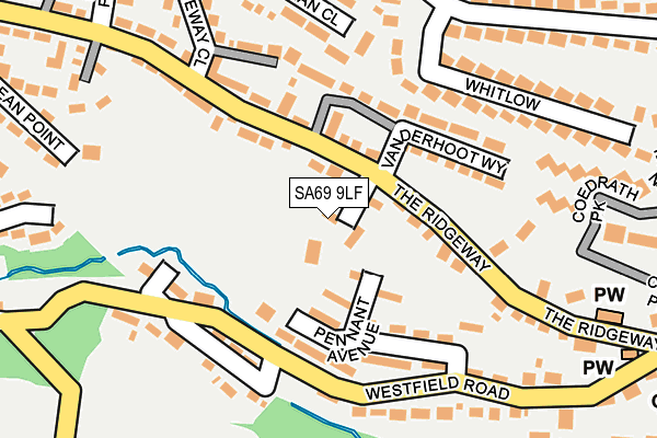 SA69 9LF map - OS OpenMap – Local (Ordnance Survey)