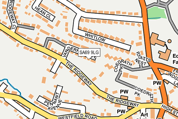 SA69 9LG map - OS OpenMap – Local (Ordnance Survey)