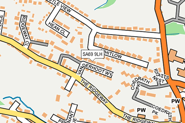SA69 9LH map - OS OpenMap – Local (Ordnance Survey)