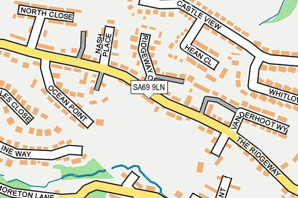 SA69 9LN map - OS OpenMap – Local (Ordnance Survey)