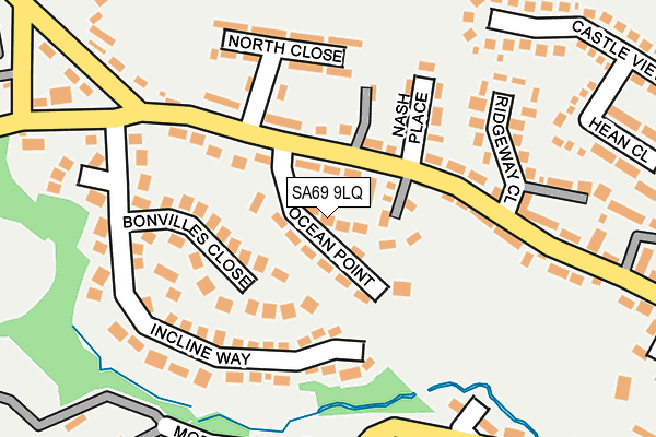 SA69 9LQ map - OS OpenMap – Local (Ordnance Survey)