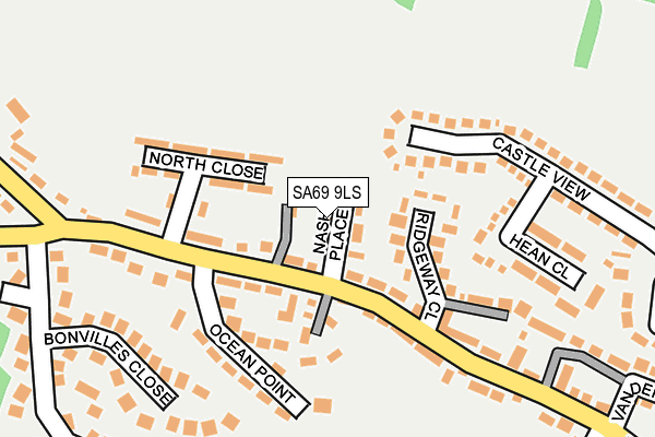 SA69 9LS map - OS OpenMap – Local (Ordnance Survey)