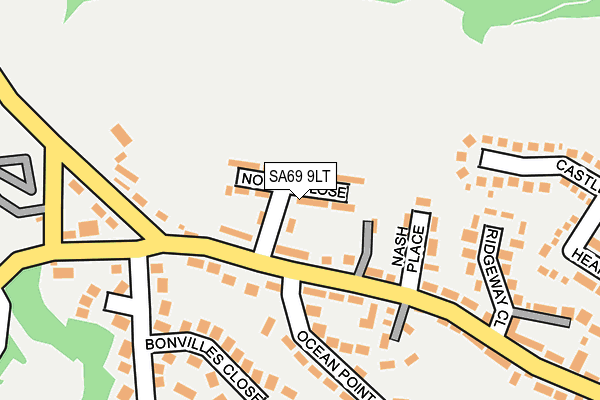 SA69 9LT map - OS OpenMap – Local (Ordnance Survey)