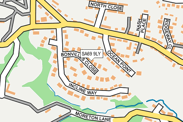 SA69 9LY map - OS OpenMap – Local (Ordnance Survey)