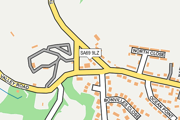 SA69 9LZ map - OS OpenMap – Local (Ordnance Survey)