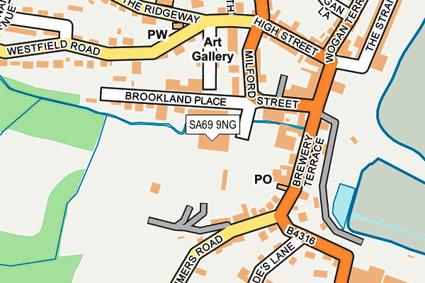 SA69 9NG map - OS OpenMap – Local (Ordnance Survey)