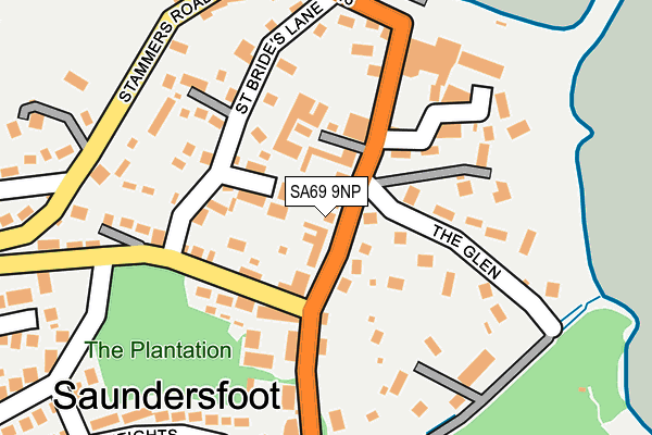 SA69 9NP map - OS OpenMap – Local (Ordnance Survey)