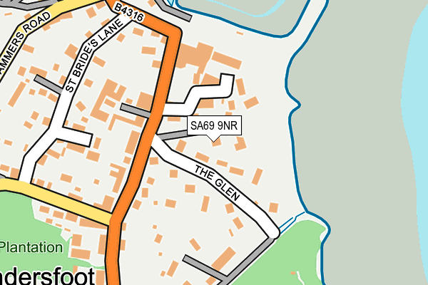 SA69 9NR map - OS OpenMap – Local (Ordnance Survey)