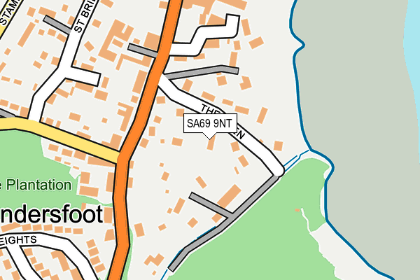 SA69 9NT map - OS OpenMap – Local (Ordnance Survey)
