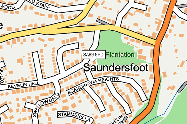 SA69 9PD map - OS OpenMap – Local (Ordnance Survey)