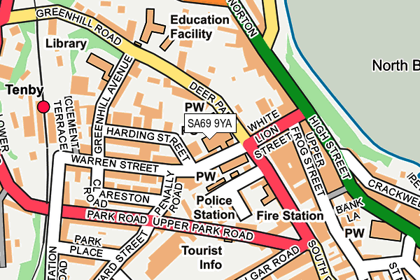 SA69 9YA map - OS OpenMap – Local (Ordnance Survey)