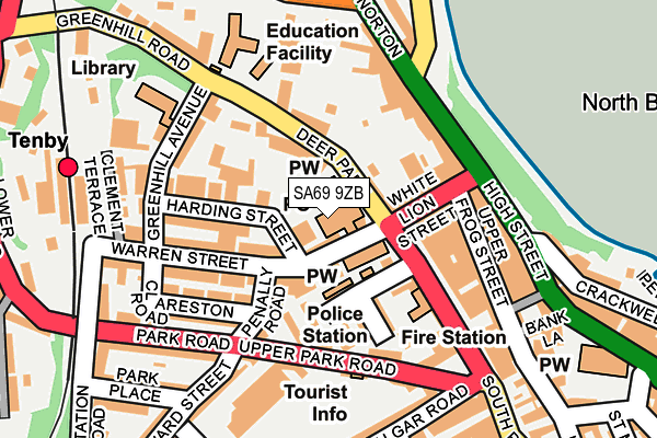 SA69 9ZB map - OS OpenMap – Local (Ordnance Survey)