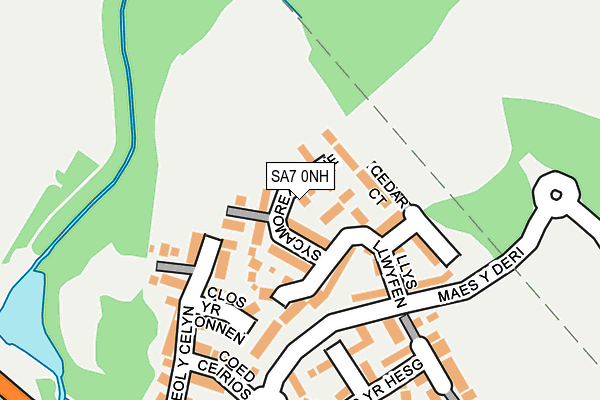 SA7 0NH map - OS OpenMap – Local (Ordnance Survey)