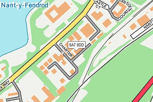 SA7 9DD map - OS OpenMap – Local (Ordnance Survey)