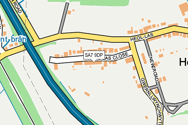 SA7 9DP map - OS OpenMap – Local (Ordnance Survey)