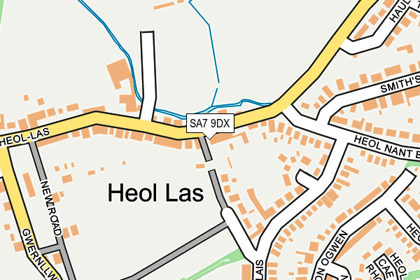 SA7 9DX map - OS OpenMap – Local (Ordnance Survey)