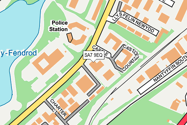 SA7 9EQ map - OS OpenMap – Local (Ordnance Survey)