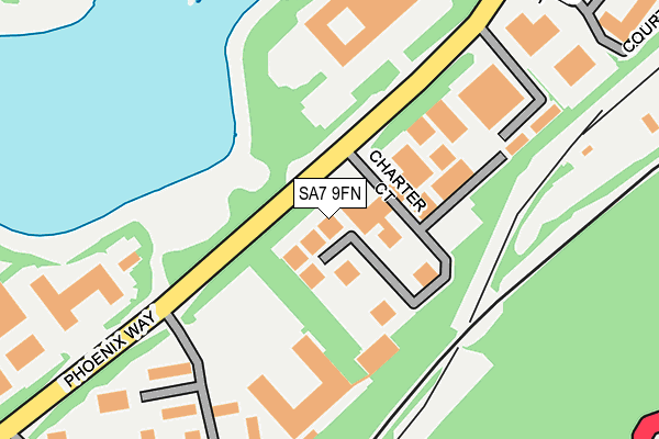 SA7 9FN map - OS OpenMap – Local (Ordnance Survey)